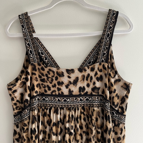 INC International Concepts Leopard Print Sleeveless Maxi Dress, Women's 1X - Picture 5 of 6